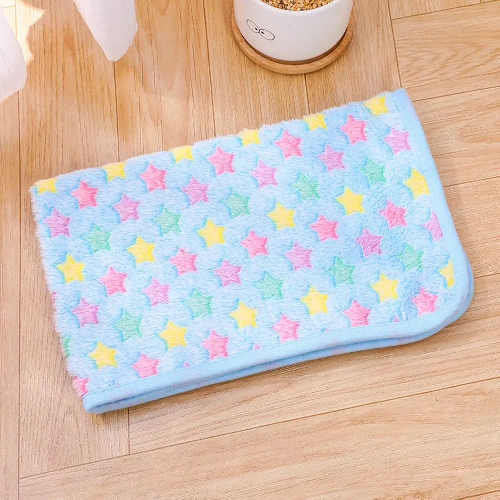 Soft Fluffy Sleeping Blanket for Dogs Comfortable Pet Blanket Cat Cover Warm Thin Fleece Puppy Bed Mat Sleep Sheet Pet Supplies