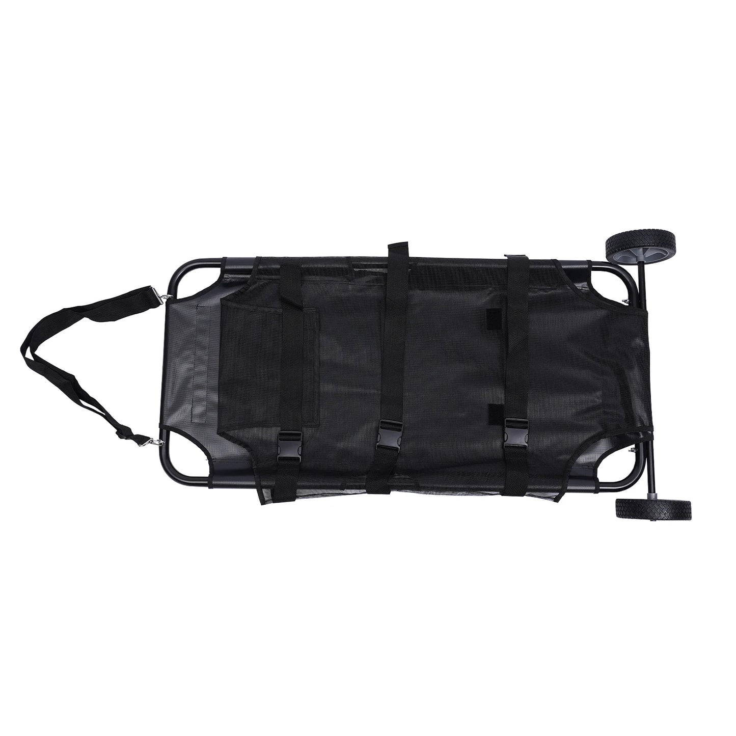 Adjustable Shoulder Strap Pet Stretcher Trolley Foldable Veterinary Transport Easy Installation Waterproof Max Load 110LBS