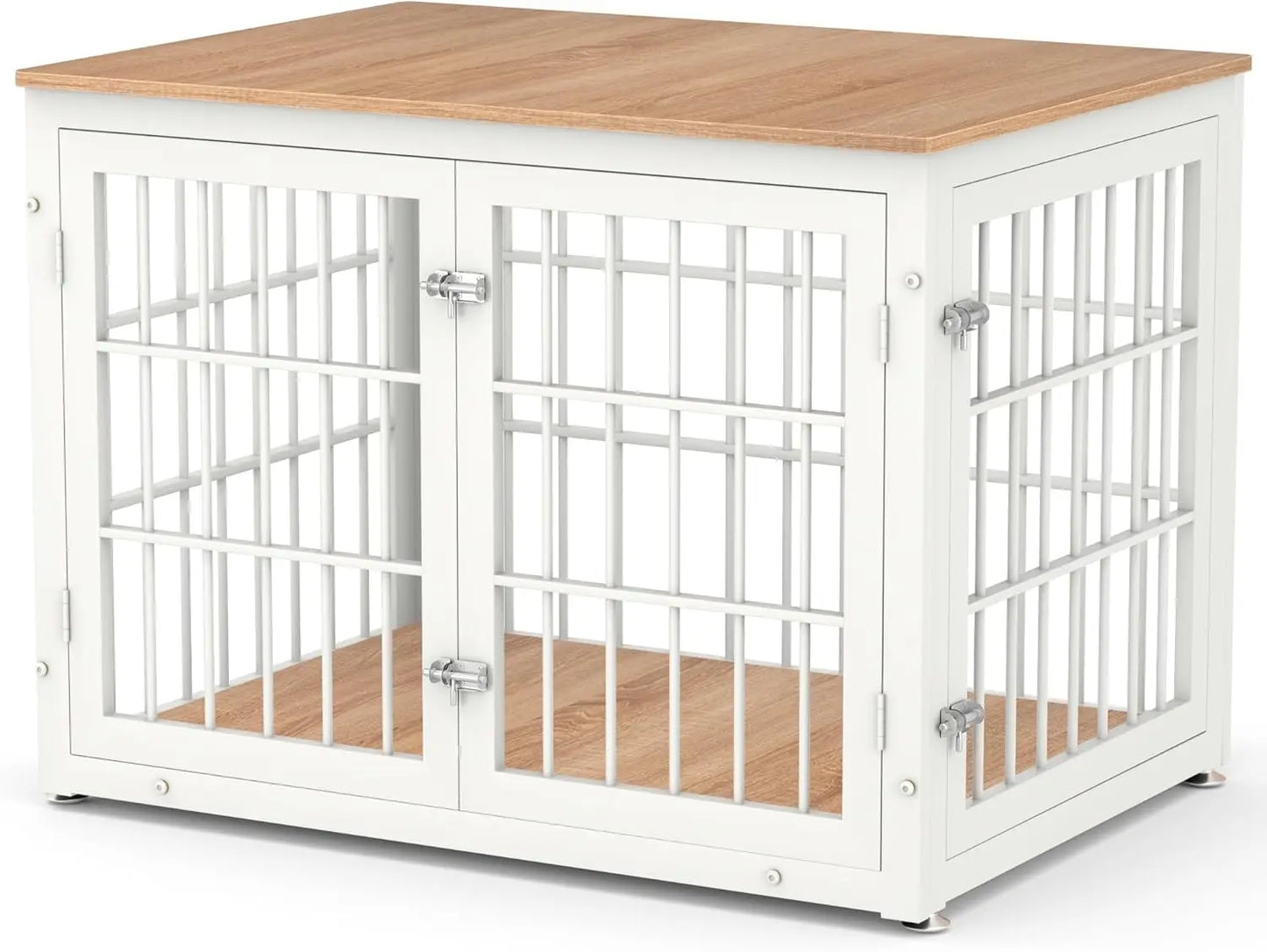 26 Inch Heavy Duty Dog Crate Furniture for Small Dogs, Decorative Pet House End Table, Wooden Cage Kennel Furniture Indoor