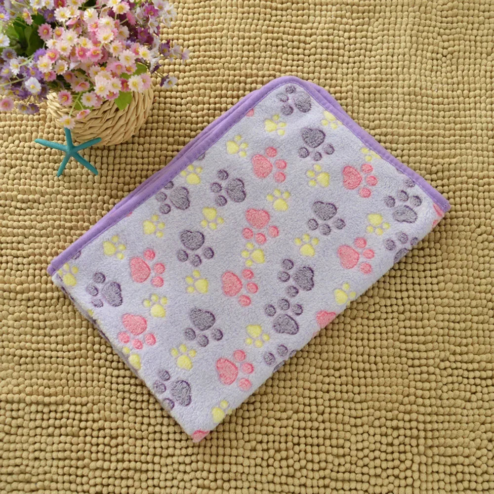 Soft Fluffy Sleeping Blanket for Dogs Comfortable Pet Blanket Cat Cover Warm Thin Fleece Puppy Bed Mat Sleep Sheet Pet Supplies