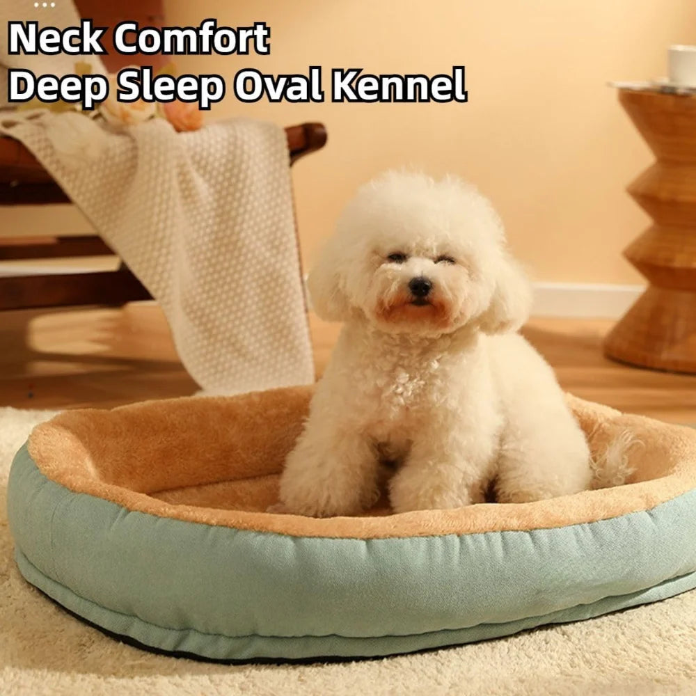 Pet Dog Cat Bed Mat, Non-Slip Detachable and Washable Pet Supplies, Warm Soft Comfortable Puppy Cushion Kennel Mat