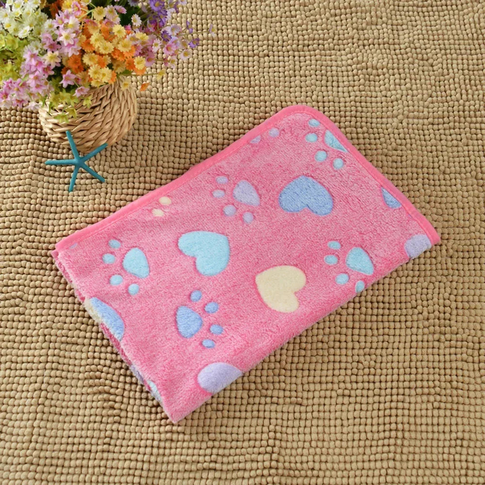 Soft Fluffy Sleeping Blanket for Dogs Comfortable Pet Blanket Cat Cover Warm Thin Fleece Puppy Bed Mat Sleep Sheet Pet Supplies