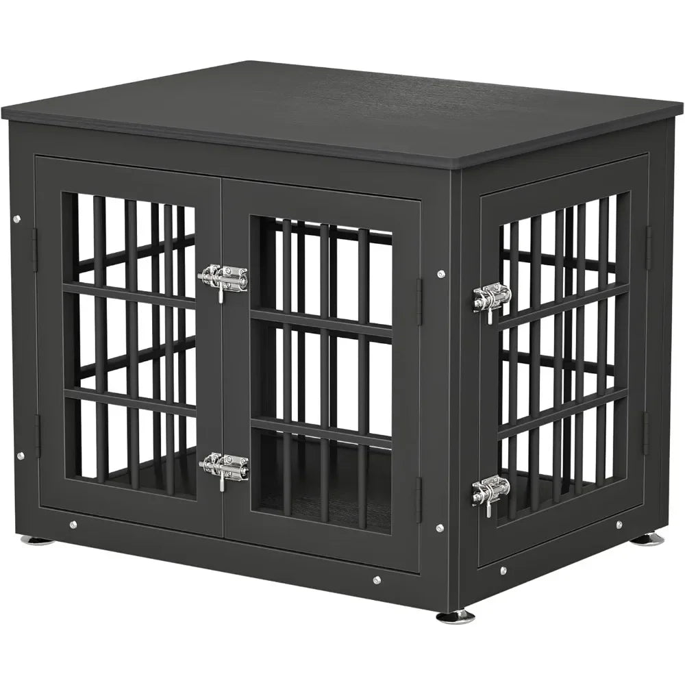 26 Inch Heavy Duty Dog Crate Furniture for Small Dogs, Decorative Pet House End Table, Wooden Cage Kennel Furniture Indoor