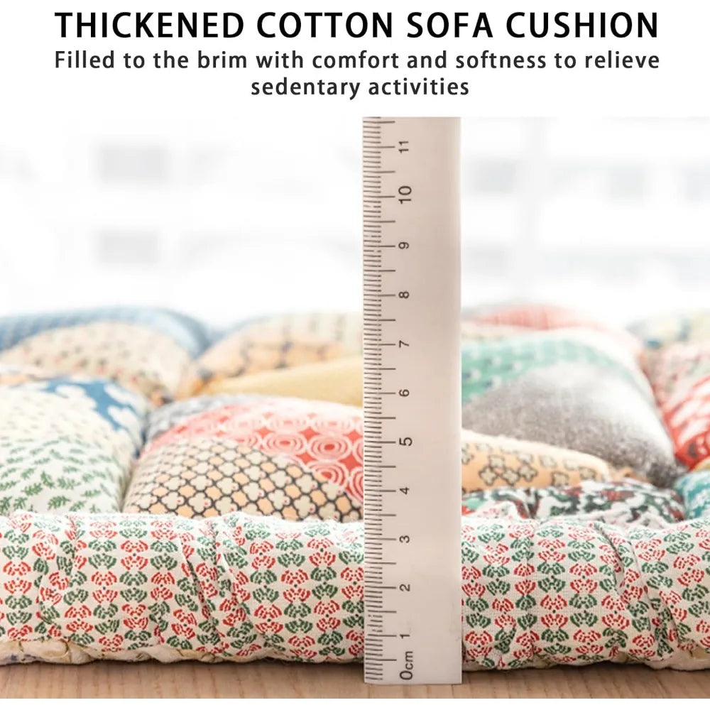 Washable Cotton Quilted Large Pet Mat Bed Couch Cover, Funny Soft Furniture Protective Cover for Dog Cat Floor Non-Slip Blankets
