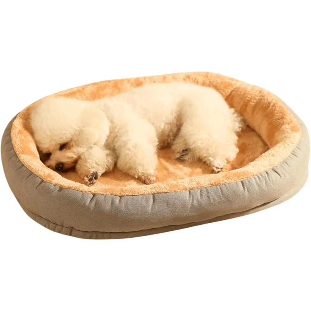 Pet Dog Cat Bed Mat, Non-Slip Detachable and Washable Pet Supplies, Warm Soft Comfortable Puppy Cushion Kennel Mat