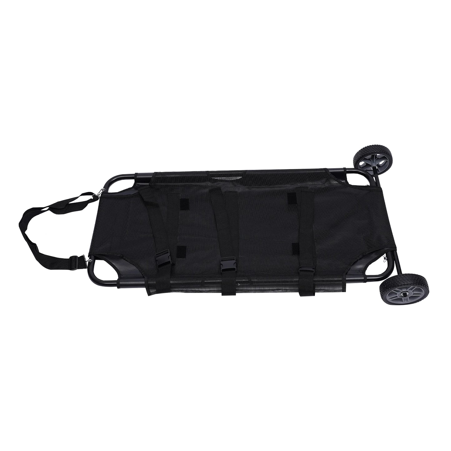 Adjustable Shoulder Strap Pet Stretcher Trolley Foldable Veterinary Transport Easy Installation Waterproof Max Load 110LBS