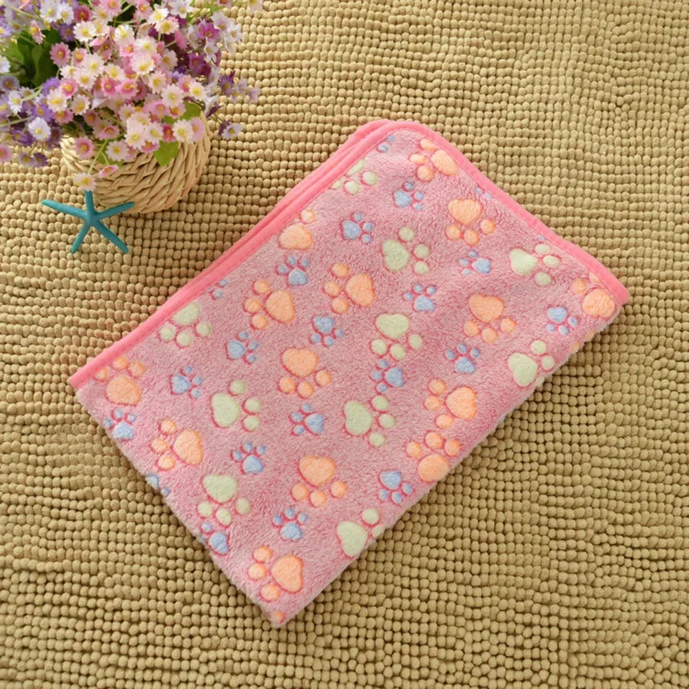 Soft Fluffy Sleeping Blanket for Dogs Comfortable Pet Blanket Cat Cover Warm Thin Fleece Puppy Bed Mat Sleep Sheet Pet Supplies