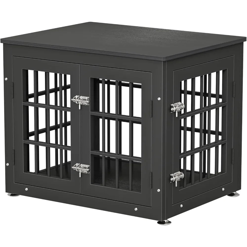 26 Inch Heavy Duty Dog Crate Furniture for Small Dogs, Decorative Pet House End Table, Wooden Cage Kennel Furniture Indoor