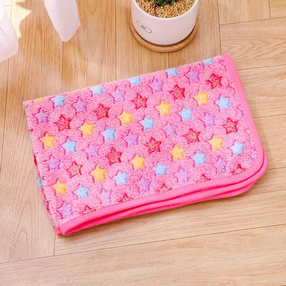 Soft Fluffy Sleeping Blanket for Dogs Comfortable Pet Blanket Cat Cover Warm Thin Fleece Puppy Bed Mat Sleep Sheet Pet Supplies